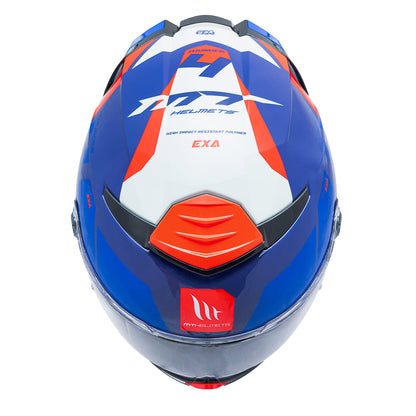 Casco MT FF118 SV Thunder 4 SV Exa C7 Azul Brillo
