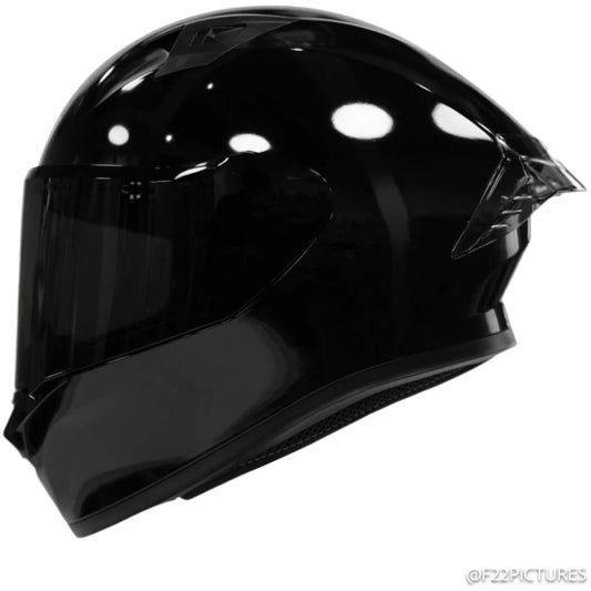 Casco ICH 503 Solid Negro Brillante