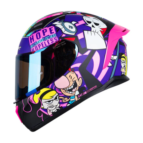 Casco Shaft 582 Billy y Mandy Morado