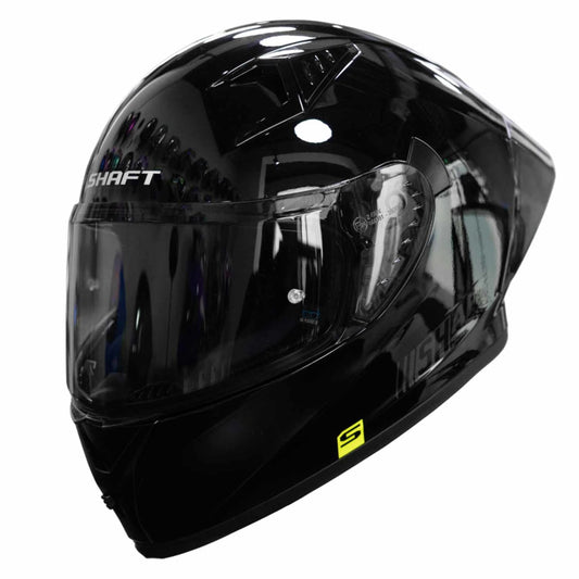 Casco Shaft 526 Negro Brillante Mica y Spoiler Ahumado