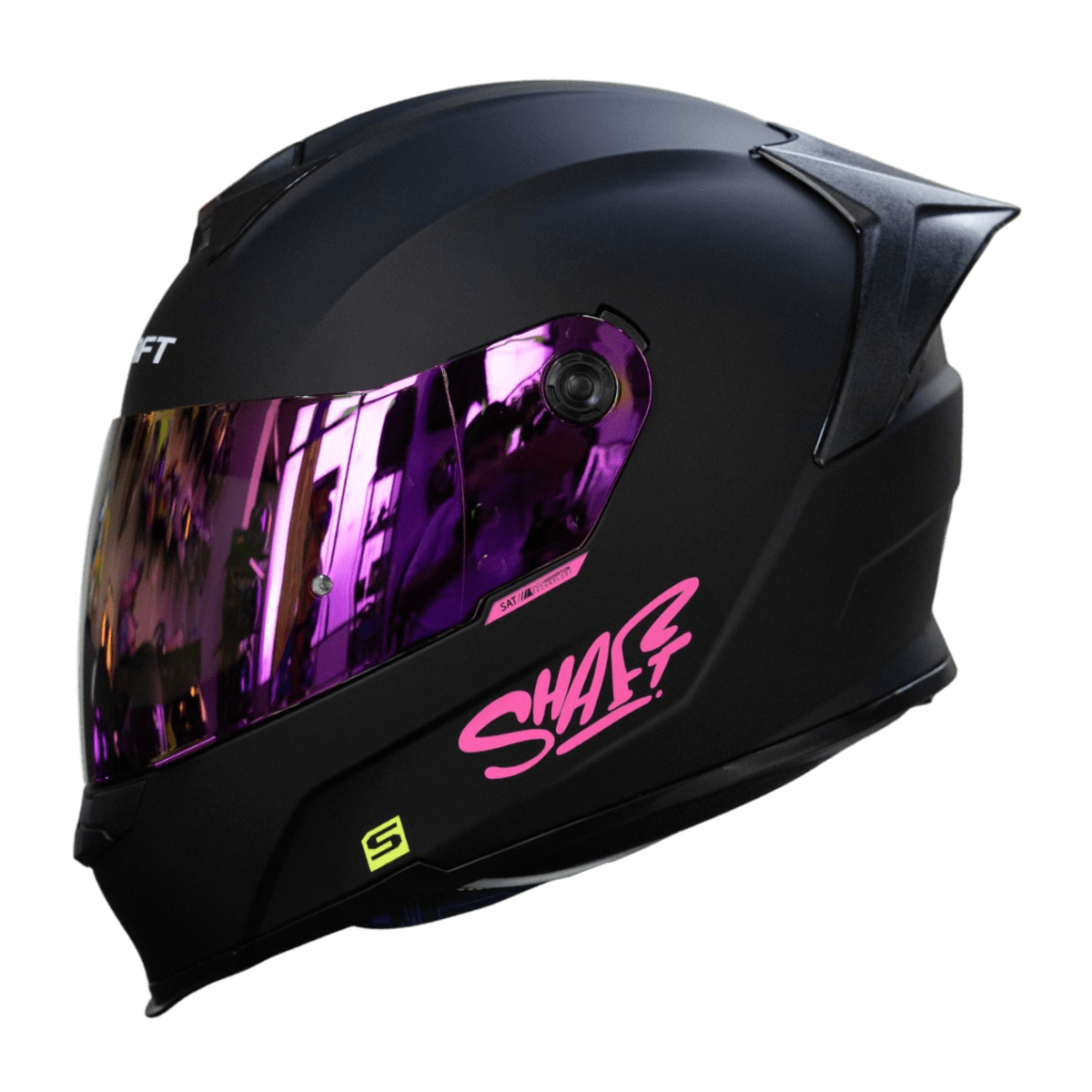 Casco Shaft 502 Negro Rosa