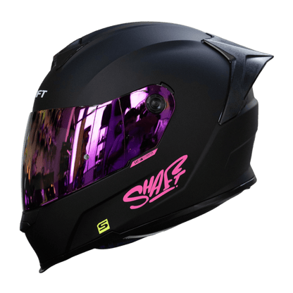 Casco Shaft 502 Negro Rosa