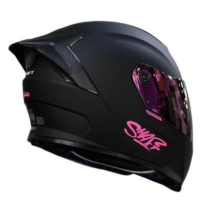 Casco Shaft 502 Negro Rosa
