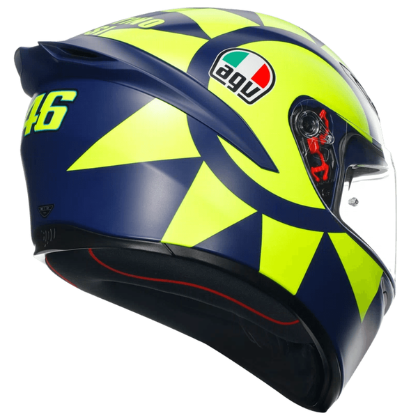Casco AGV K1 Soleluna 2018 Amarillo Azul Matte