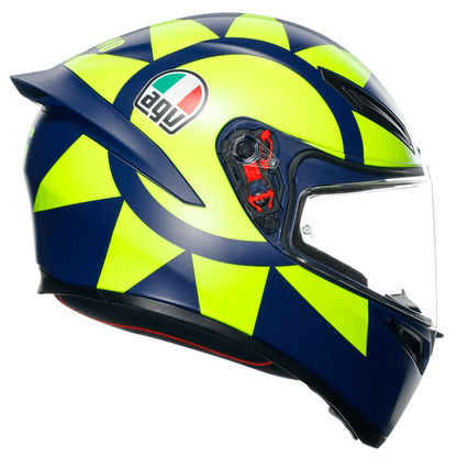 Casco AGV K1 Soleluna 2018 Amarillo Azul Matte