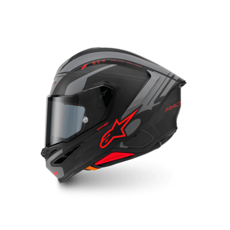 Casco Alpinestars SR7 Core Gris Rojo Mate