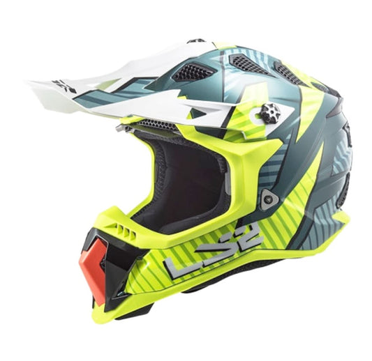 Casco LS2 MX700 Astro Cobalt Amarillo