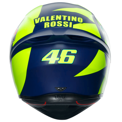 Casco AGV K1 Soleluna 2018 Amarillo Azul Matte