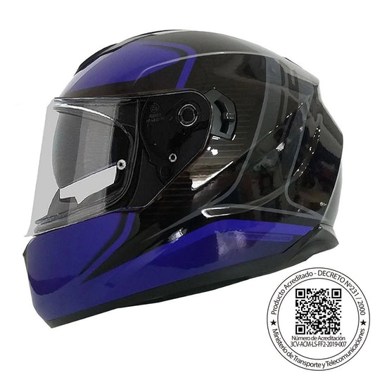 Casco LS2 FF320 Flaux Azul