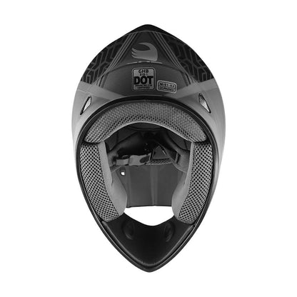 Casco GHB 818 Grid Negro Gris Mate