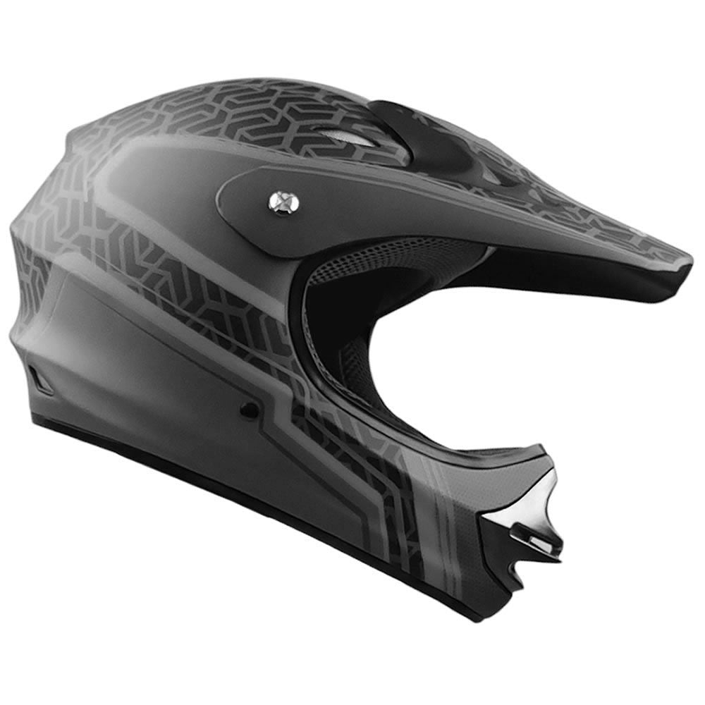 Casco GHB 818 Grid Negro Gris Mate