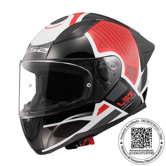 Casco LS2 FF353 GridX Rojo