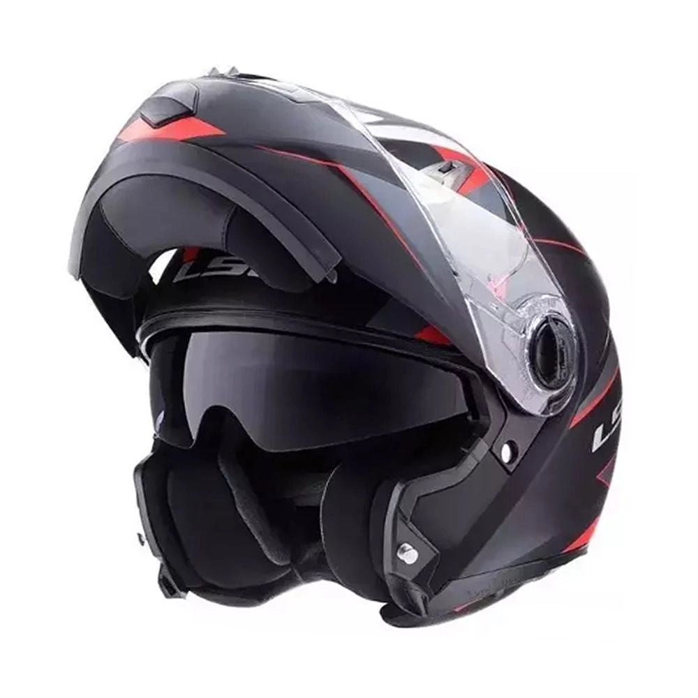 Casco Ls2 Ff370 Easy Negro Rojo
