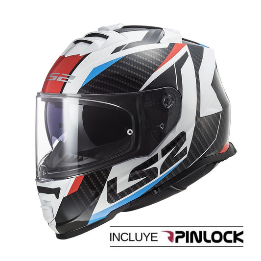Casco LS2 FF800 Racer Blanco Azul