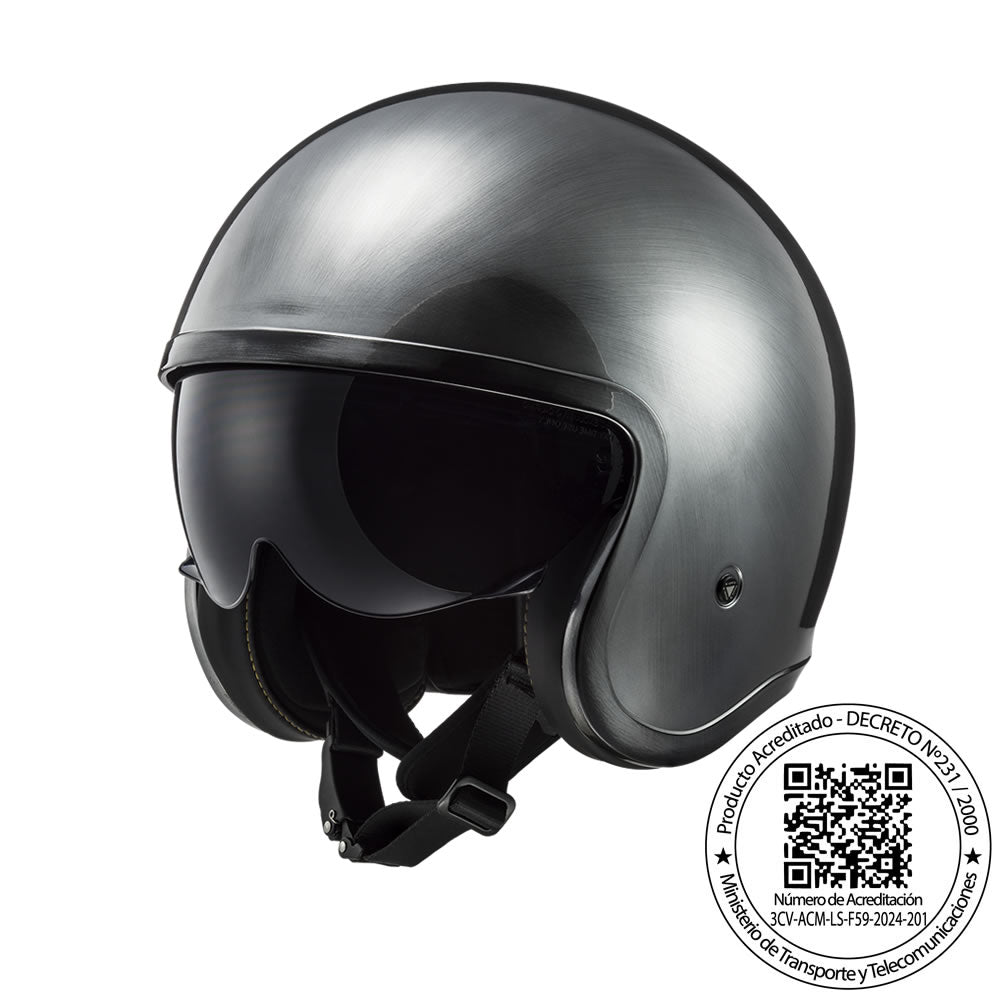 Casco LS2 OF599 Jeans Titanio