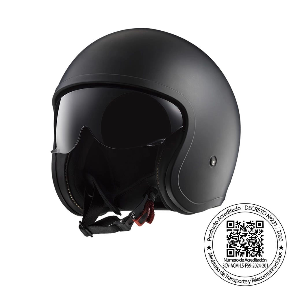 Casco LS2 OF599 Negro Mate