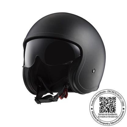 Casco LS2 OF599 Negro Mate