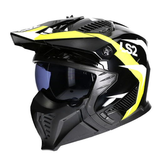 Casco LS2 OF606 Triality Amarillo