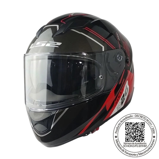 Casco LS2 FF320 Sche Rojo
