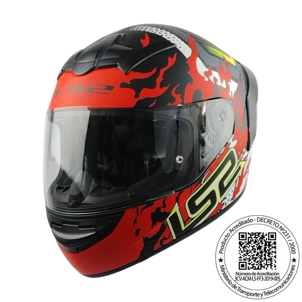 Casco LS2 FF352 Antars Rojo