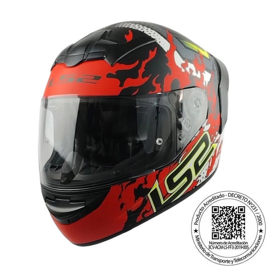 Casco LS2 FF352 Antars Rojo