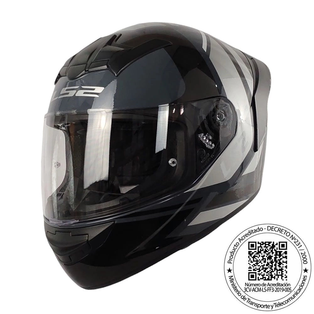 Casco LS2 FF352 Down Gris