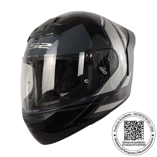 Casco LS2 FF352 Down Gris