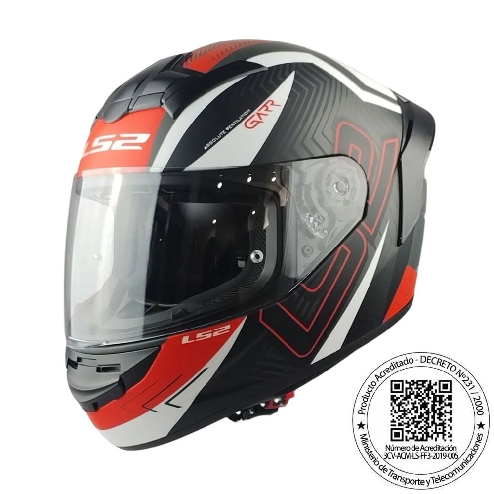 Casco LS2 FF352 Garr Rojo