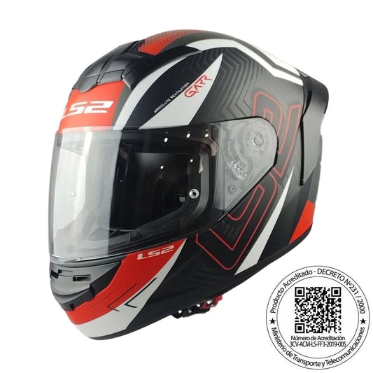 Casco LS2 FF352 Garr Rojo