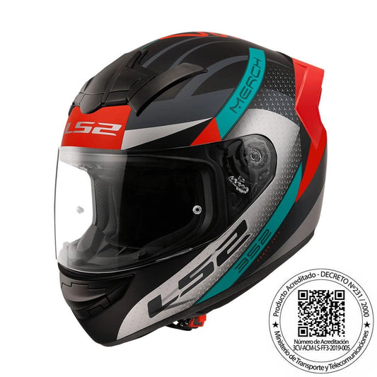 Casco LS2 FF352 Merch Rojo