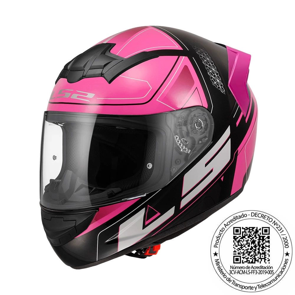 Casco LS2 FF352 Ultra Rosa