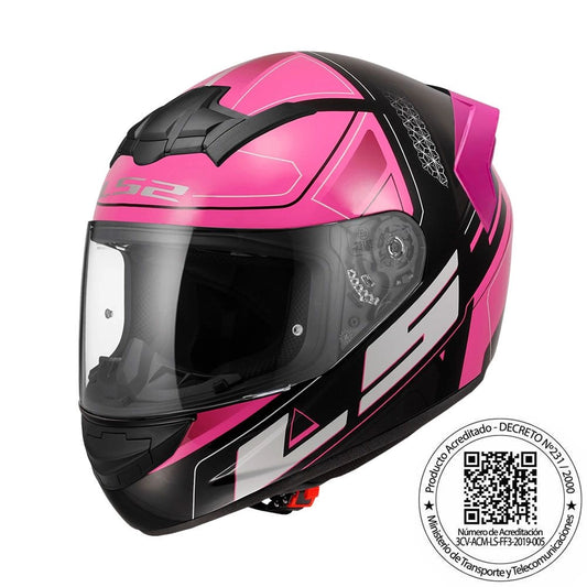 Casco LS2 FF352 Ultra Rosa