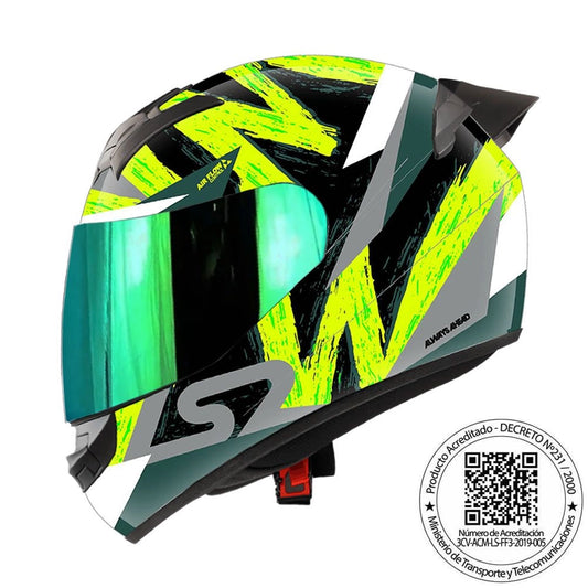 Casco LS2 FF352 Wolves Amarillo