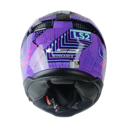 Casco LS2 FF808 STREAM II SYSTEM Morado Rosa