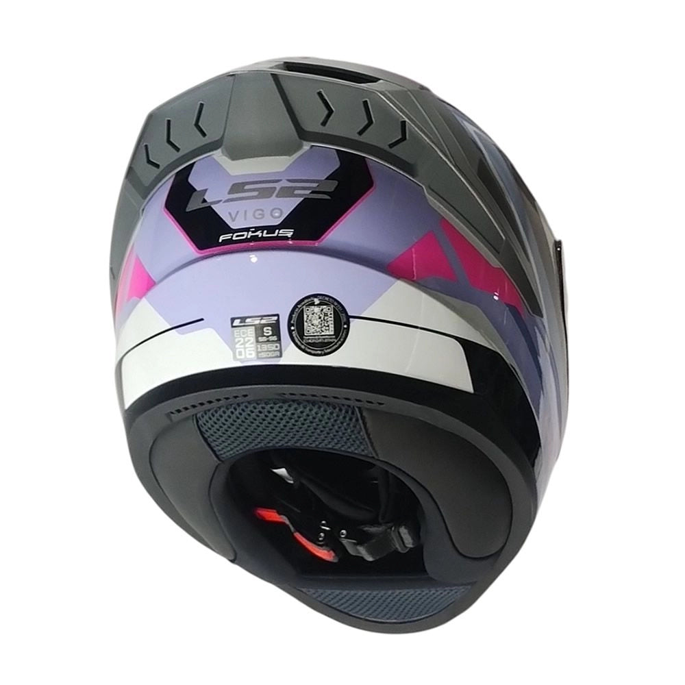 Casco LS2 FF810 VIGO FOKUS Lila Blanco