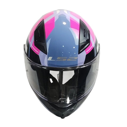 Casco LS2 FF810 VIGO FOKUS Lila Blanco