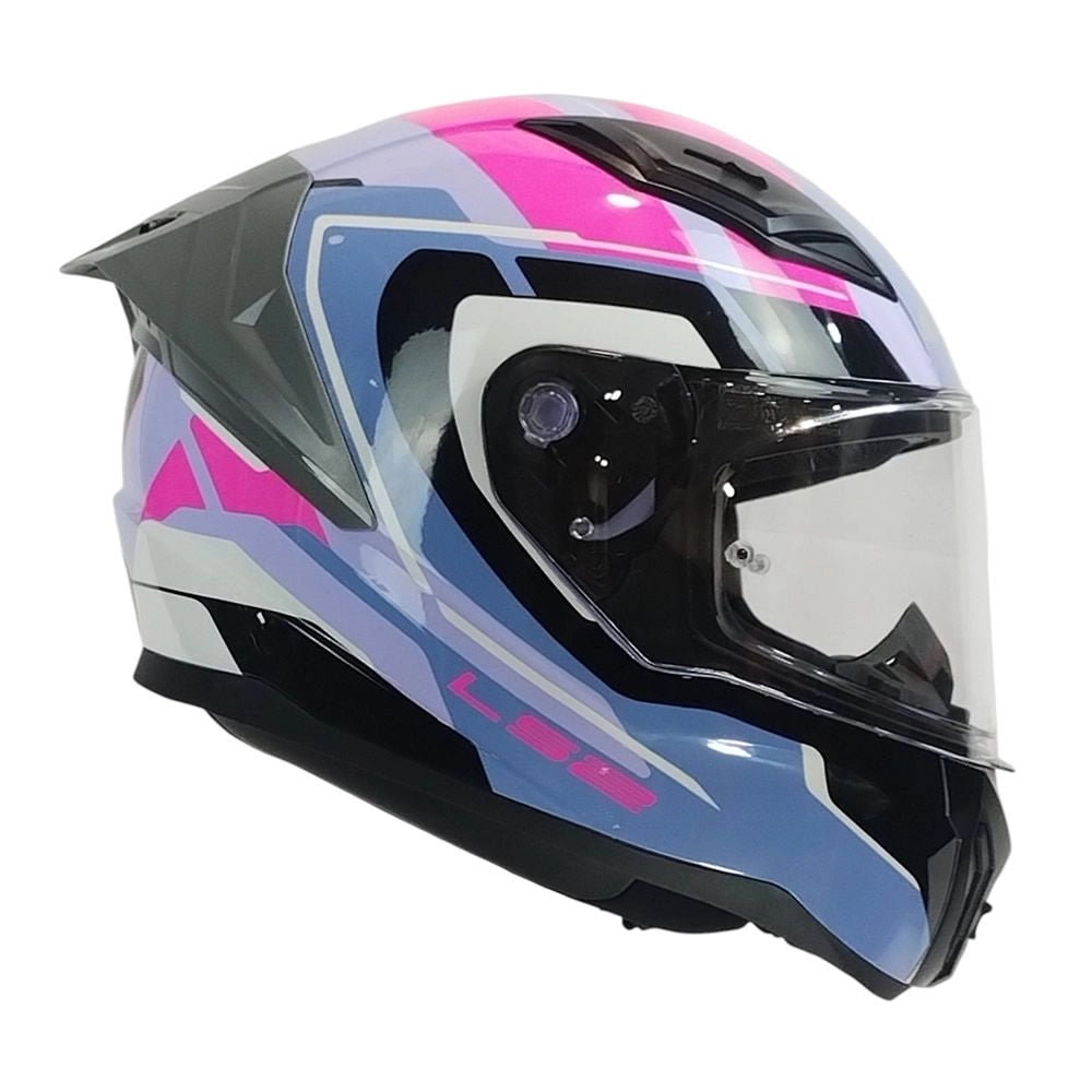 Casco LS2 FF810 VIGO FOKUS Lila Blanco