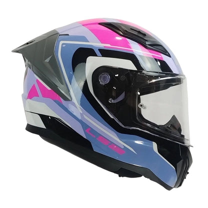 Casco LS2 FF810 VIGO FOKUS Lila Blanco