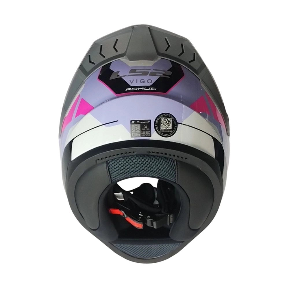 Casco LS2 FF810 VIGO FOKUS Lila Blanco