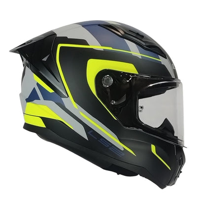 Casco Ls2 FF810 VIGO FOKUS Azul Gris Amarillo Mate