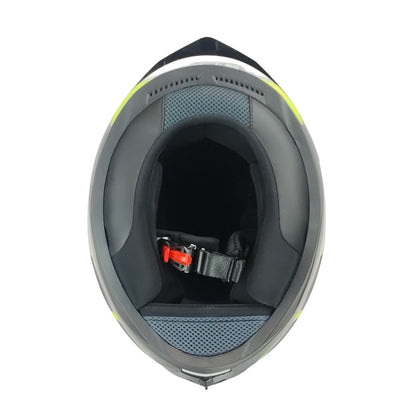 Casco Ls2 FF810 VIGO FOKUS Azul Gris Amarillo Mate