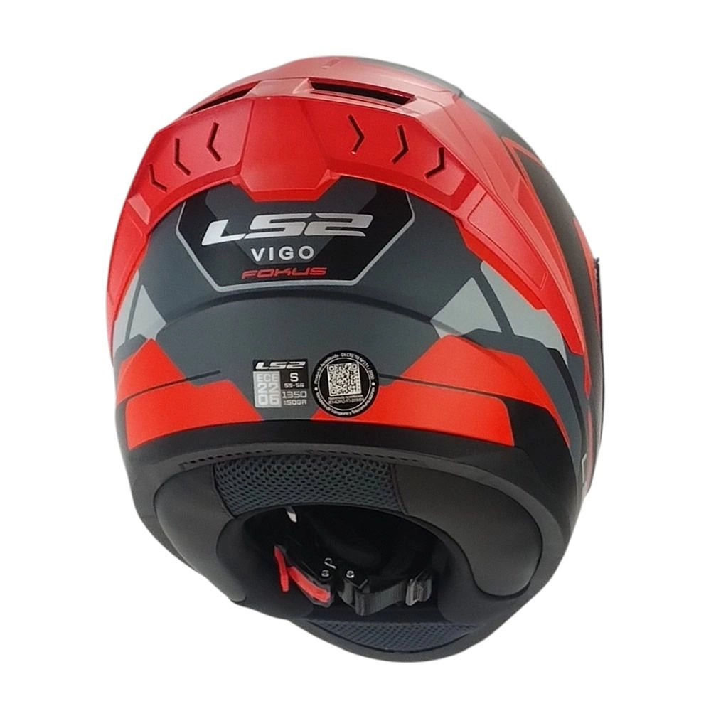 Casco LS2 FF810 VIGO Fokus Rojo Gris Mate