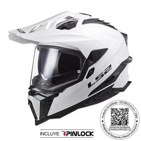 Casco Ls2 MX701 Explorer Blanco