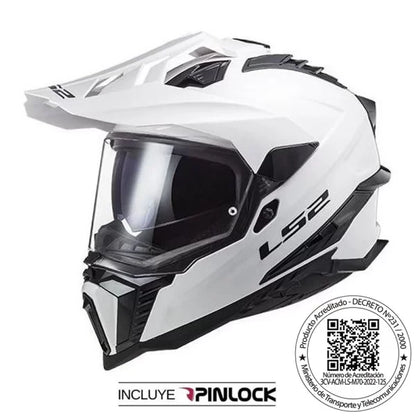 Casco Ls2 MX701 Explorer Blanco