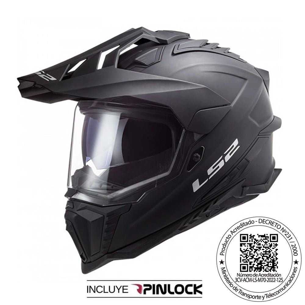 Casco LS2 MX701 EXPLORER Negro