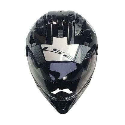 Casco LS2 MX702 Hill Negro Blanco
