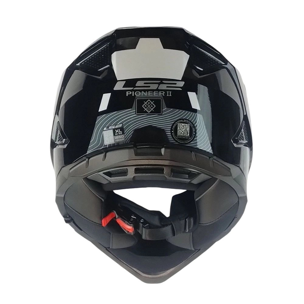 Casco LS2 MX702 Hill Negro Blanco