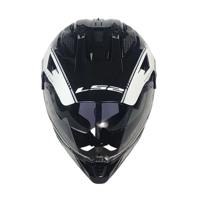 Casco LS2 MX702 Rally Rojo Blanco Azul