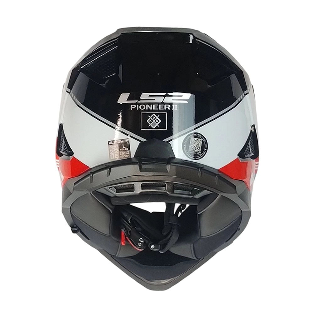 Casco LS2 MX702 Rally Rojo Blanco Azul