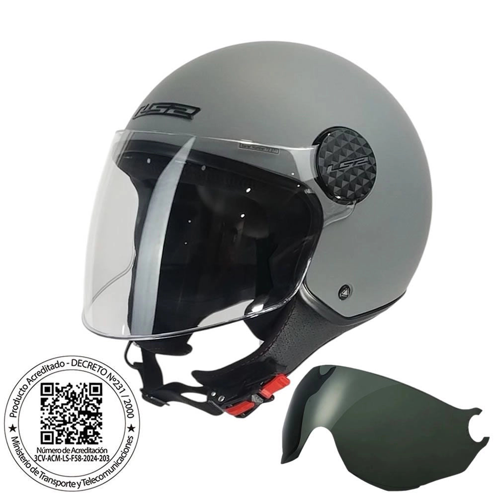 Casco LS2 OF558 Sphere Lux II Nardo Gris Matte